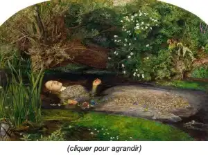  Everett Millais, La Mort d'Ophélie
